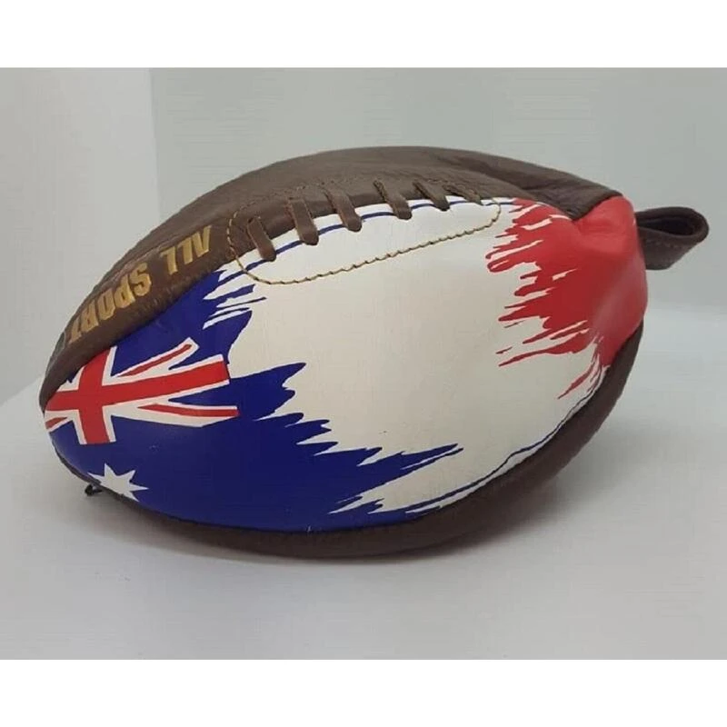 ALL SPORT VINTAGE-Trousse De Toilette Ballon De Rugby Et Drapeau Australien. 4 ALL SPORT VINTAGE-Trousse De Toilette Ballon De Rugby Et Drapeau Australien. – Image 2