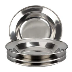 Assiette Camping Plate Et Creuse | Diamètre Env. 23 Cm | 2 Assiettes De Chaque