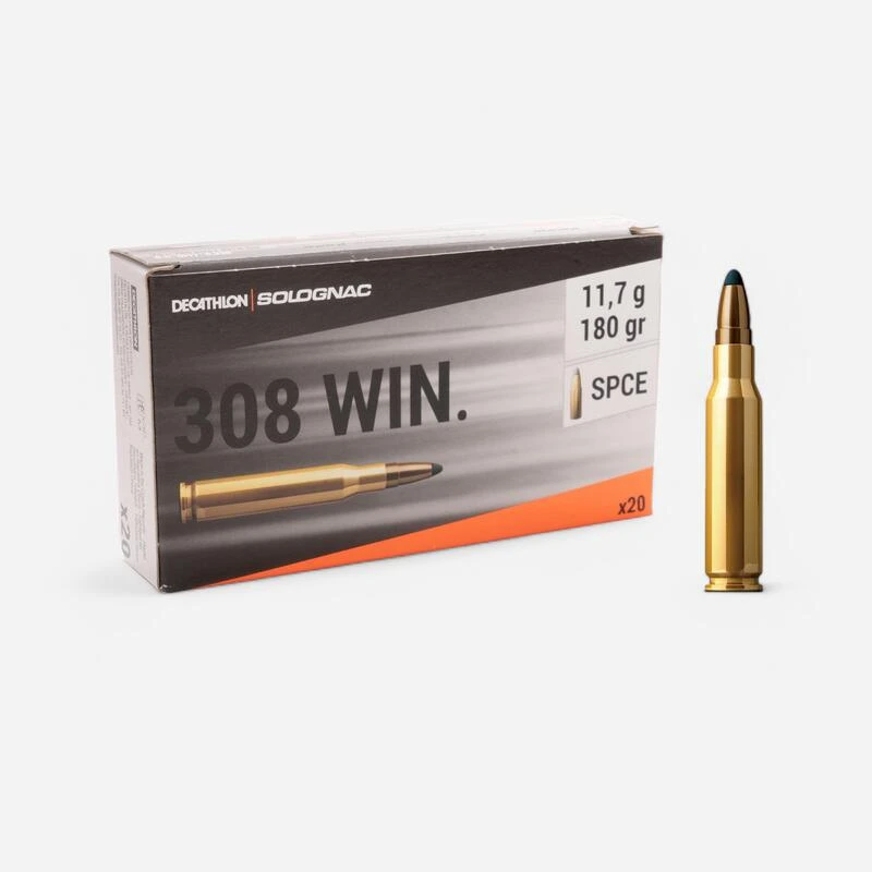 BALLE 308 W. 11,7g/180gr X20 3 BALLE 308 W. 11,7g/180gr X20
