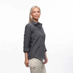 Bergans Of Norway Tovdal - Chemise De Marche Pour Femmes - Gris Foncé -Plein Air Équipement Magasin bergans of norway tovdal chemise de marche pour femmes gris fonce 4