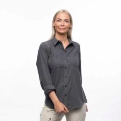 Bergans Of Norway Tovdal - Chemise De Marche Pour Femmes - Gris Foncé -Plein Air Équipement Magasin bergans of norway tovdal chemise de marche pour femmes gris fonce 5