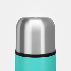 Quechua Bouteille Isotherme Inox 0,4L Avec Gobelet Pour La Randonnée - Turquoise -Plein Air Équipement Magasin bouteille isotherme inox 04l avec gobelet pour la randonnee turquoise 3