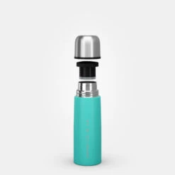Quechua Bouteille Isotherme Inox 0,4L Avec Gobelet Pour La Randonnée - Turquoise -Plein Air Équipement Magasin bouteille isotherme inox 04l avec gobelet pour la randonnee turquoise 7