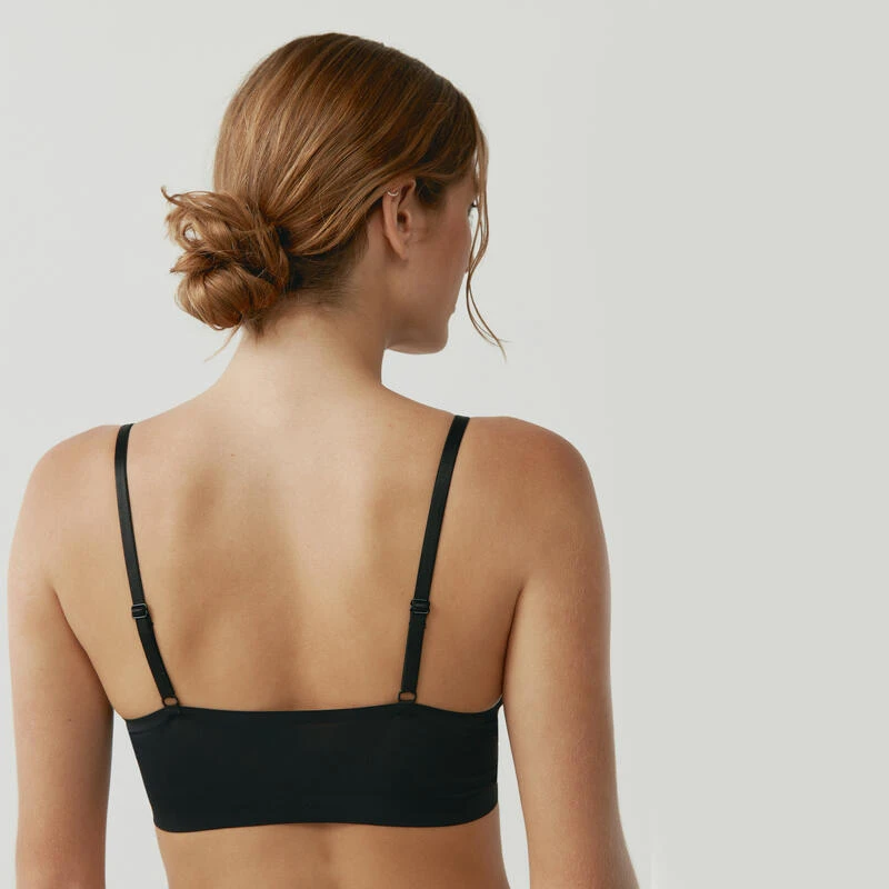 Brassière De Sport Soutien-gorge Eryx Black Limba Black Microfiber 4 Brassière De Sport Soutien-gorge Eryx Black Limba Black Microfiber – Image 2