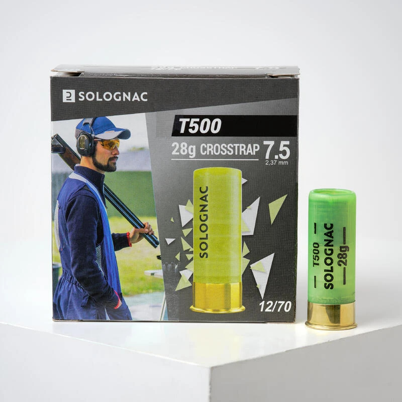 CARTOUCHE BALL TRAP T500 CROSS-TRAP 28G CALIBRE 12/70 PLOMB N°7,5 X 25 3 CARTOUCHE BALL TRAP T500 CROSS-TRAP 28G CALIBRE 12/70 PLOMB N°7,5 X 25