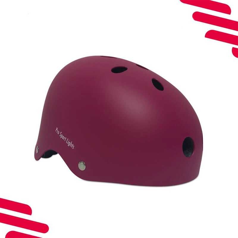 Casque De Cyclisme Pour Enfants - Rose Foncé Mat 4 Casque De Cyclisme Pour Enfants - Rose Foncé Mat – Image 2