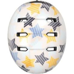 Abus Casque De Vélo Skurb Kid Gris étoiles -Plein Air Équipement Magasin casque de velo skurb kid gris etoiles 3