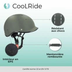 Casque Vélo Adulte 55-58 Cm Multisport Kaki Avec Visère Intégrée -Plein Air Équipement Magasin casque velo adulte 55 58 cm multisport kaki avec visere integree 2