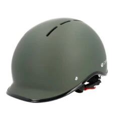 Casque Vélo Adulte 55-58 Cm Multisport Kaki Avec Visère Intégrée