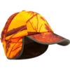 CASQUETTE CHASSE A RABAT CAMOUFLAGE ORANGE -Plein Air Équipement Magasin casquette chasse a rabat camouflage orange