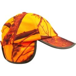 CASQUETTE CHASSE A RABAT CAMOUFLAGE ORANGE 19 CASQUETTE CHASSE A RABAT CAMOUFLAGE ORANGE -Plein Air Équipement Magasin casquette chasse a rabat camouflage orange 7