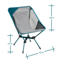 Quechua CHAISE BASSE PLIANTE DE CAMPING MH500 GRIS -Plein Air Équipement Magasin chaise basse pliante de camping mh500 gris 3