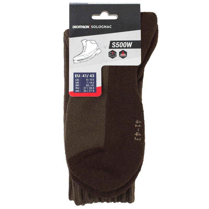 CHAUSSETTES CHASSE 500 HAUTES VERTES 10 CHAUSSETTES CHASSE 500 HAUTES VERTES – Image 8