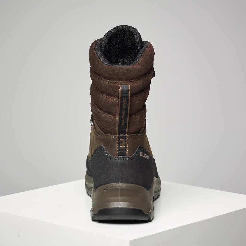 CHAUSSURES CHASSE IMPERMÉABLES CHAUDES CUIR CROSSHUNT 540 MARRON 6 CHAUSSURES CHASSE IMPERMÉABLES CHAUDES CUIR CROSSHUNT 540 MARRON – Image 4