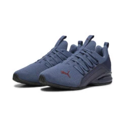 Chaussures De Running Axelion Refresh Homme PUMA Navy Inky Blue Dark Jasper Red