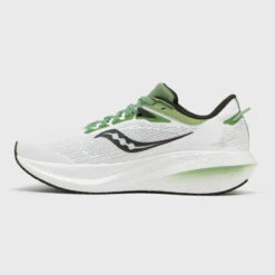 Saucony CHAUSSURES DE RUNNING HOMME TRIUMPH 21 BLANCHE VERTE -Plein Air Équipement Magasin chaussures de running homme triumph 21 blanche verte 2