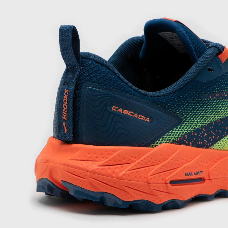 CHAUSSURES DE TRAIL RUNNING HOMME BROOKS CASCADIA 17 BLEU MARINE VERT 8 CHAUSSURES DE TRAIL RUNNING HOMME BROOKS CASCADIA 17 BLEU MARINE VERT – Image 6