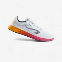 Chaussures Running Homme - KIPRUN KD800 Blanc Orange Rose