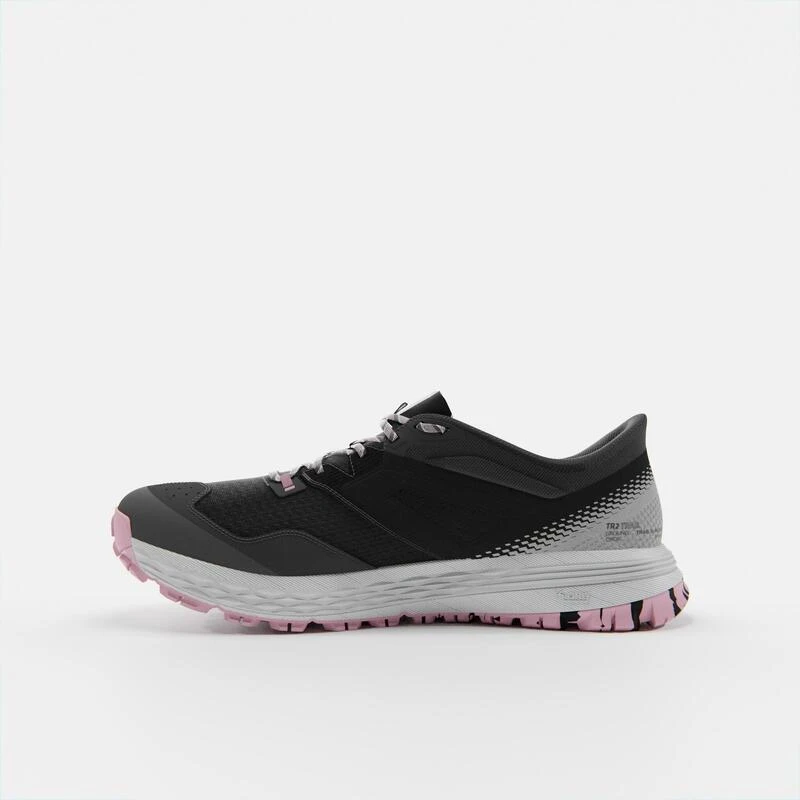 CHAUSSURES TRAIL RUNNING POUR FEMME TR2 Gris Carbone Bouton De Rose 5 CHAUSSURES TRAIL RUNNING POUR FEMME TR2 Gris Carbone Bouton De Rose – Image 3