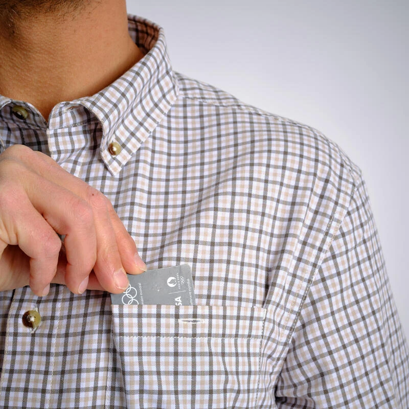 CHEMISE 100 A CARREAUX BLANCHE 6 CHEMISE 100 A CARREAUX BLANCHE – Image 4