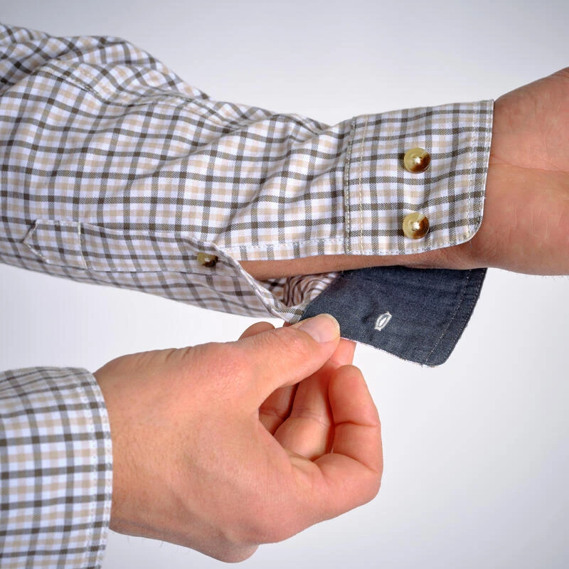 CHEMISE 100 A CARREAUX BLANCHE 7 CHEMISE 100 A CARREAUX BLANCHE – Image 5