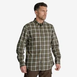 CHEMISE 100 A CARREAUX VERTE