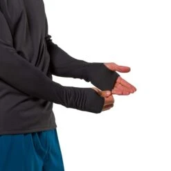 Nathan Chemise à Manches Longues Pour Hommes - Running - Rise NOIR -Plein Air Équipement Magasin chemise a manches longues pour hommes running rise noir 2