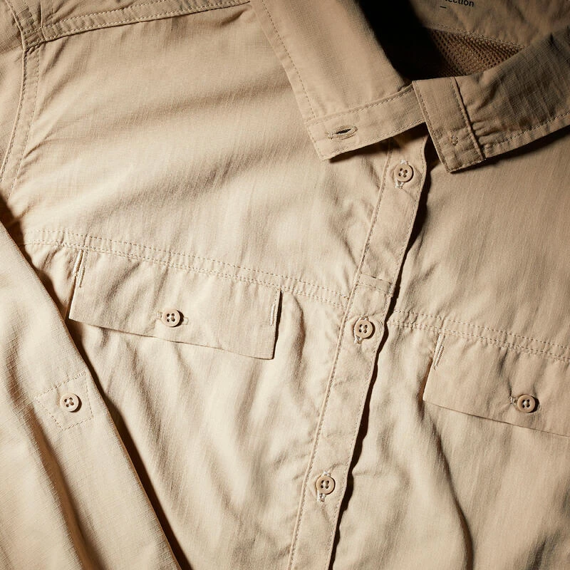 Chemise Manches Longues De Trekking Désert - Anti-UV - Femme Travel 900 7 Chemise Manches Longues De Trekking Désert - Anti-UV - Femme Travel 900 – Image 5