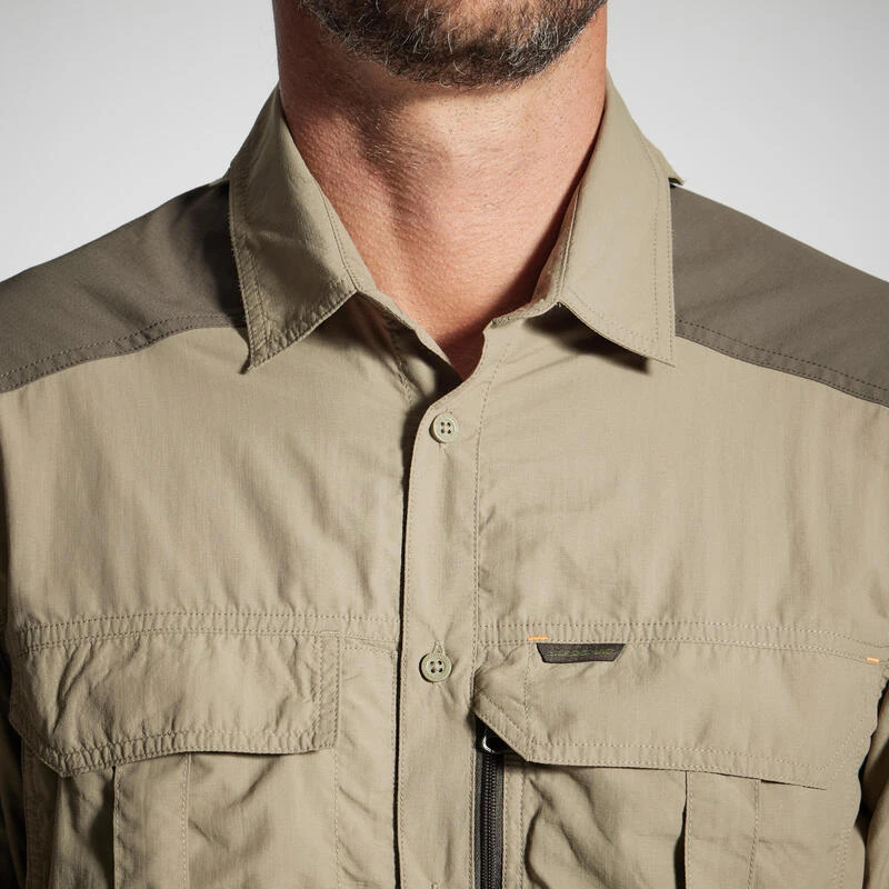 CHEMISE MANCHES LONGUES LEGERE ET RESPIRANTE 520 VERTE 5 CHEMISE MANCHES LONGUES LEGERE ET RESPIRANTE 520 VERTE – Image 3