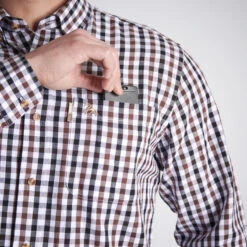 CHEMISE VERNEY CARRON À CARREAUX BLANCHE -Plein Air Équipement Magasin chemise verney carron a carreaux blanche 3