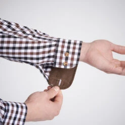 CHEMISE VERNEY CARRON À CARREAUX BLANCHE -Plein Air Équipement Magasin chemise verney carron a carreaux blanche 4