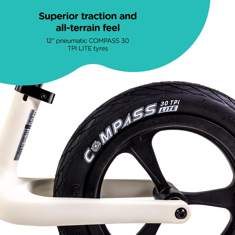 Draisienne Tout-terrains Ultra Légère à Partir De 3 Ans - VELO PRO Blanc - 5 Draisienne Tout-terrains Ultra Légère à Partir De 3 Ans - VELO PRO Blanc - – Image 3