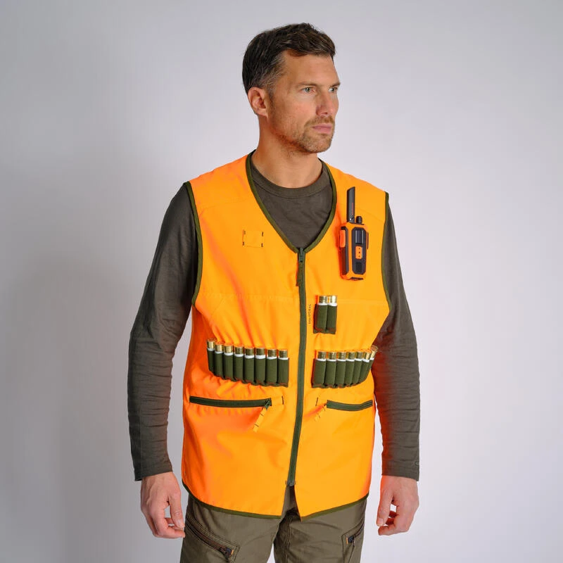 Gilet Chasse Réversible 500 Fluo/vert 3 Gilet Chasse Réversible 500 Fluo/vert