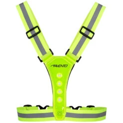 AVENTO Gilet De Sport à Led - Rechargeable - Jaune Fluo - Gilet De Sécurité -Plein Air Équipement Magasin gilet de sport a led rechargeable jaune fluo gilet de securite 2