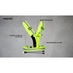 AVENTO Gilet De Sport à Led - Rechargeable - Jaune Fluo - Gilet De Sécurité -Plein Air Équipement Magasin gilet de sport a led rechargeable jaune fluo gilet de securite 6