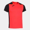 Maillot Manches Courtes Homme Joma Record Ii Corail Fluo Noir -Plein Air Équipement Magasin maillot manches courtes homme joma record ii corail fluo noir