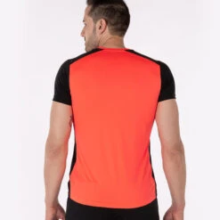 Maillot Manches Courtes Homme Joma Record Ii Corail Fluo Noir -Plein Air Équipement Magasin maillot manches courtes homme joma record ii corail fluo noir 2