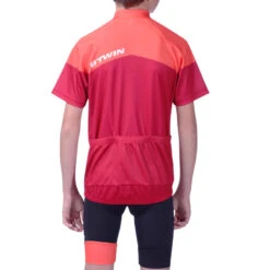 BTWIN Maillot Manches Courtes Vélo Enfant 500 Rouge 12 BTWIN Maillot Manches Courtes Vélo Enfant 500 Rouge -Plein Air Équipement Magasin maillot manches courtes velo enfant 500 rouge 3