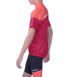 BTWIN Maillot Manches Courtes Vélo Enfant 500 Rouge 13 BTWIN Maillot Manches Courtes Vélo Enfant 500 Rouge -Plein Air Équipement Magasin maillot manches courtes velo enfant 500 rouge 4