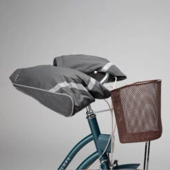 BTWIN MANCHONS EN TISSU CHAUD ET IMPERMEABLE AMOVIBLES VELO VILLE 940 GRIS -Plein Air Équipement Magasin manchons en tissu chaud et impermeable amovibles velo ville 940 gris 4
