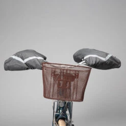 BTWIN MANCHONS EN TISSU CHAUD ET IMPERMEABLE AMOVIBLES VELO VILLE 940 GRIS -Plein Air Équipement Magasin manchons en tissu chaud et impermeable amovibles velo ville 940 gris 7