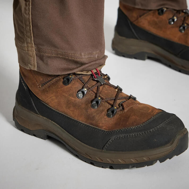 PANTALON CHASSE FEMME RESPIRANT 500 MARRON 7 PANTALON CHASSE FEMME RESPIRANT 500 MARRON – Image 5