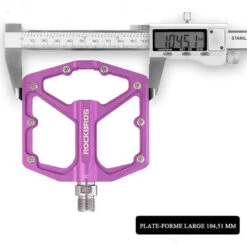 ROCKBROS Pédale Vélo En Alliage D'aluminium Pour Vélo Bicyclette Cyclisme VTT Violet -Plein Air Équipement Magasin pedale velo en alliage daluminium pour velo bicyclette cyclisme vtt violet 3