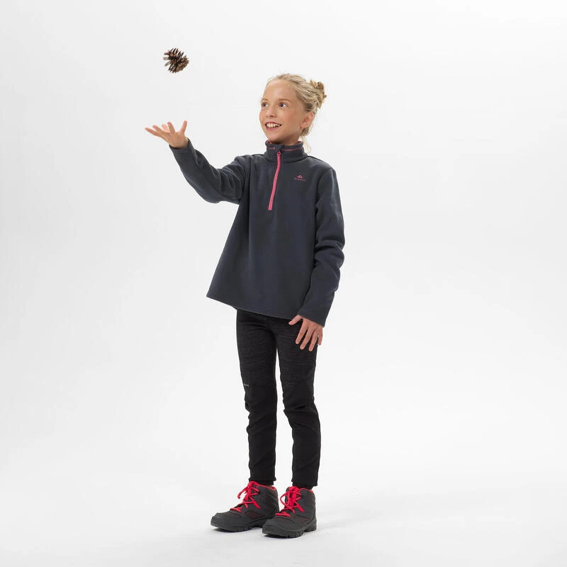 Quechua Polaire De Randonnée - MH100 Grise Foncée - Enfant 7-15 Ans 5 Quechua Polaire De Randonnée - MH100 Grise Foncée - Enfant 7-15 Ans – Image 3