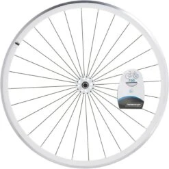 ROUE FIXIE 700 BLANC AVANT -Plein Air Équipement Magasin roue fixie 700 blanc avant 3