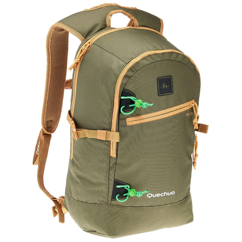 Quechua Sac à Dos E 22 CL Vert/beige, 22 Litres 4 Quechua Sac à Dos E 22 CL Vert/beige, 22 Litres – Image 2