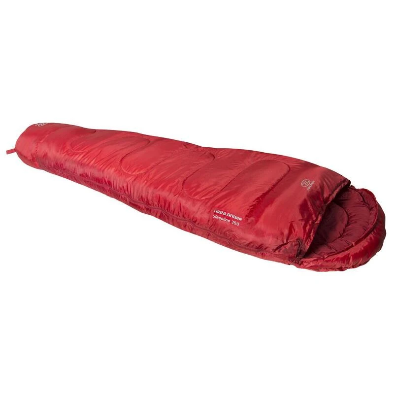 HIGHLANDER Sac De Couchage Sleepline 350 Momie 4°C Rouge 4 HIGHLANDER Sac De Couchage Sleepline 350 Momie 4°C Rouge – Image 2