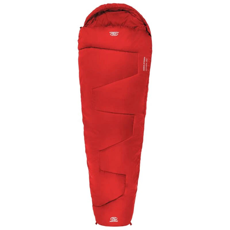 HIGHLANDER Sac De Couchage Sleepline 350 Momie 4°C Rouge 5 HIGHLANDER Sac De Couchage Sleepline 350 Momie 4°C Rouge – Image 3