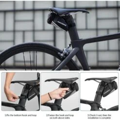 ROCKBROS Sacoche De Selle C28 Nylon Noir 10 ROCKBROS Sacoche De Selle C28 Nylon Noir -Plein Air Équipement Magasin sacoche de selle c28 nylon noir 3