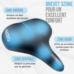 Selle Velo ASTRID XXL Confortable Fait Mains En ITALIE Technologie 3ZONES 11 Selle Velo ASTRID XXL Confortable Fait Mains En ITALIE Technologie 3ZONES -Plein Air Équipement Magasin selle velo astrid xxl confortable fait mains en italie technologie 3zones 2